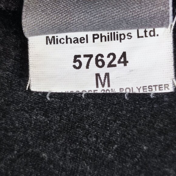 Simply Art by Dolcezza blouse women's size M black with graphic design - Picture 5 of 8